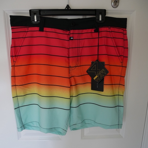 Ring of Fire Mens Flex-Stretch Hybrid Shorts~ - Picture 1 of 5